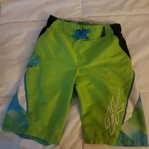 Green Blue Boys Swim Trunks Shorts